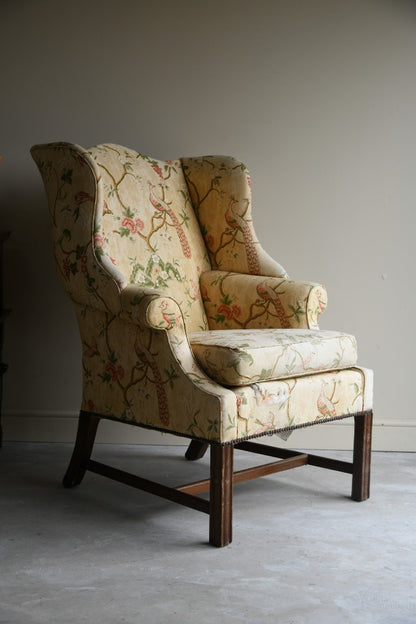 Georgian Style Wing Back Armchair