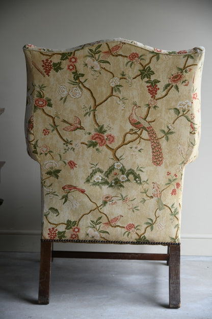 Georgian Style Wing Back Armchair