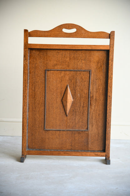 Vintage Oak Firescreen