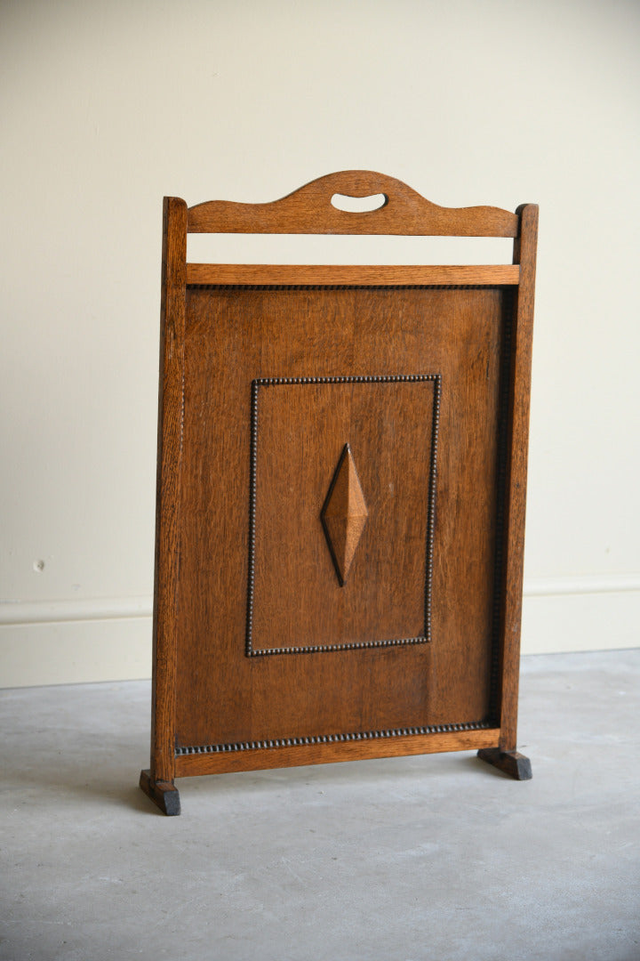 Vintage Oak Firescreen