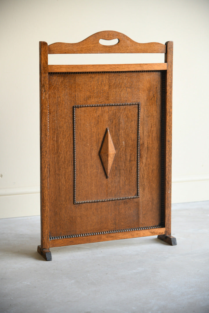 Vintage Oak Firescreen