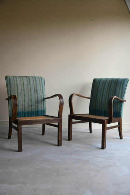 Pair Vintage Parker Knoll Armchairs
