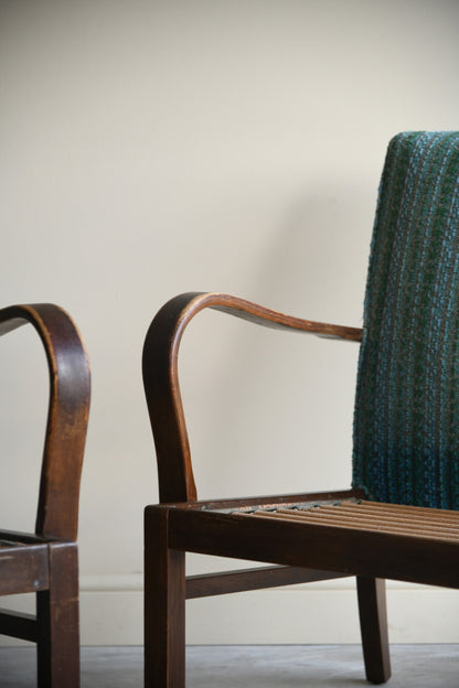 Pair Vintage Parker Knoll Armchairs