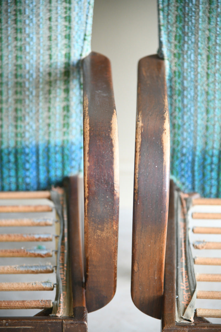 Pair Vintage Parker Knoll Armchairs