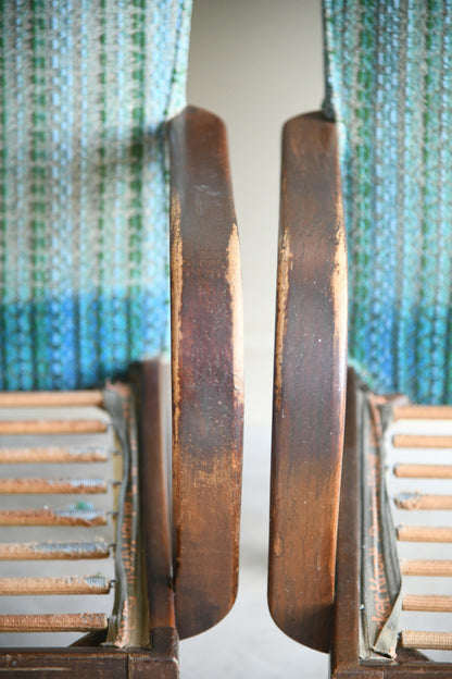 Pair Vintage Parker Knoll Armchairs