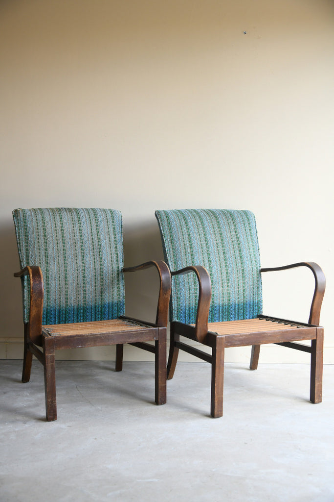 Pair Vintage Parker Knoll Armchairs