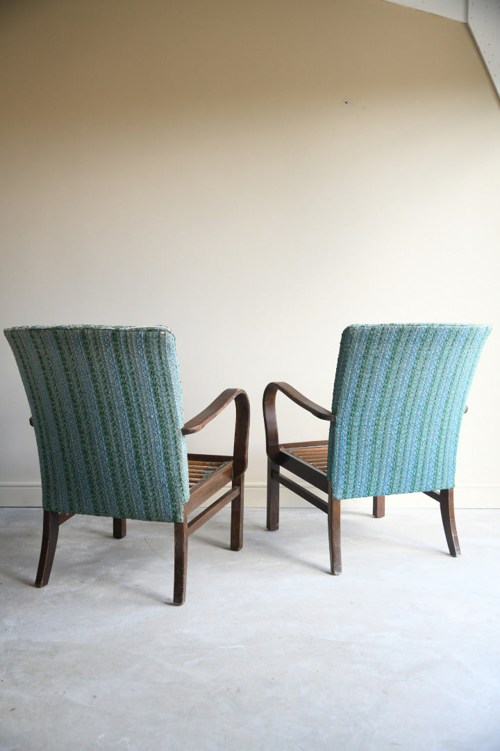 Pair Vintage Parker Knoll Armchairs