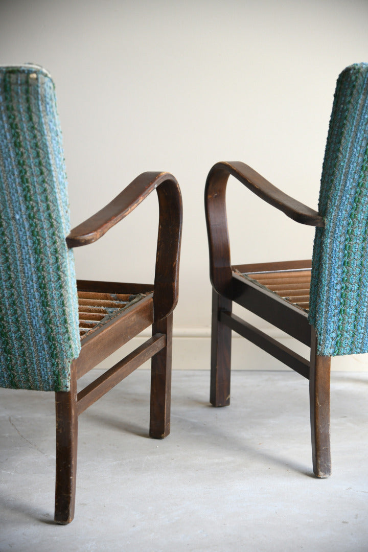 Pair Vintage Parker Knoll Armchairs