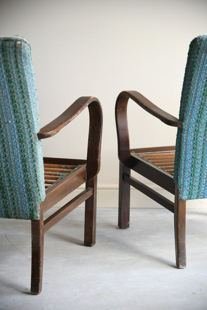 Pair Vintage Parker Knoll Armchairs