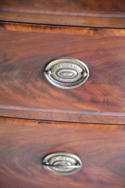 Antique Mahogany Bow Front Chest of Drawers