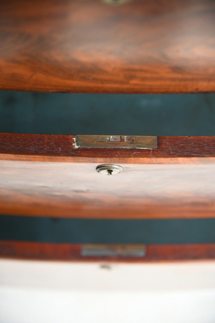 Antique Mahogany Bow Front Chest of Drawers