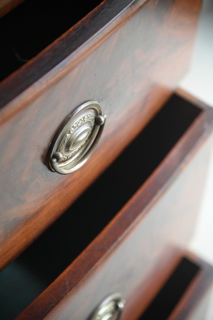 Antique Mahogany Bow Front Chest of Drawers