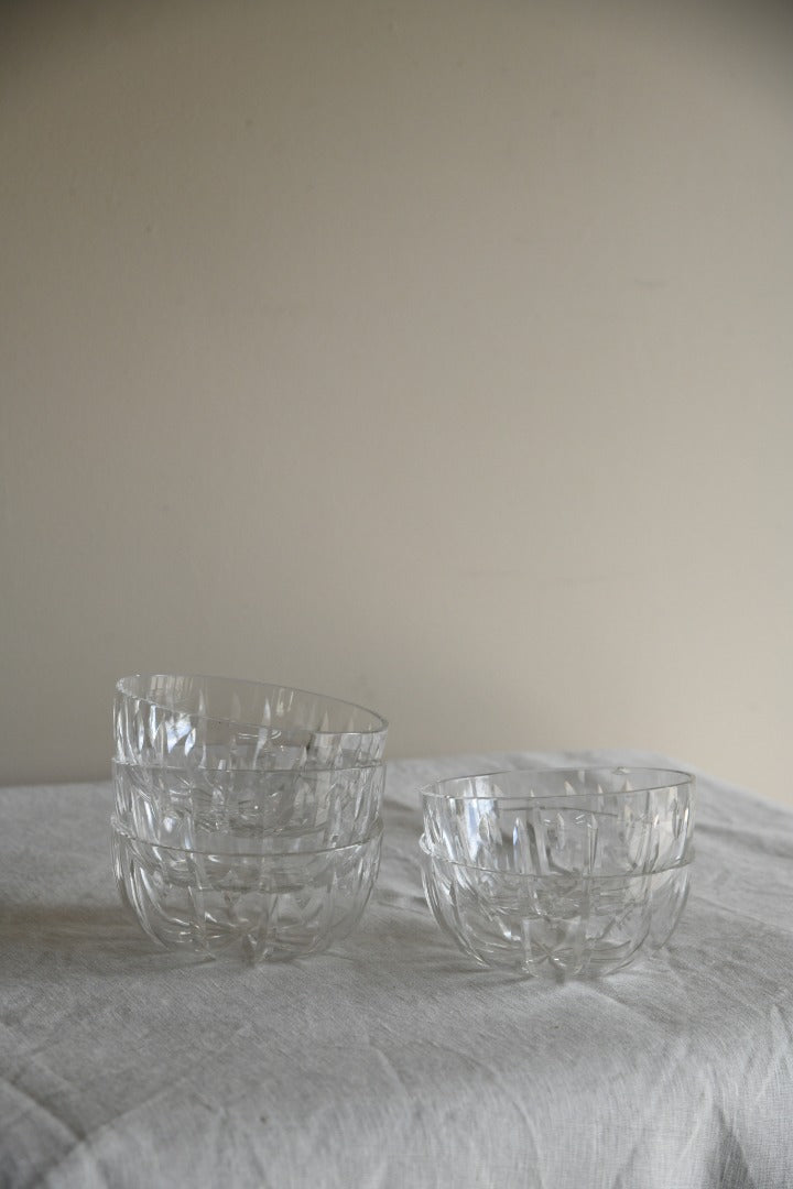 5 Cut Glass Bowls