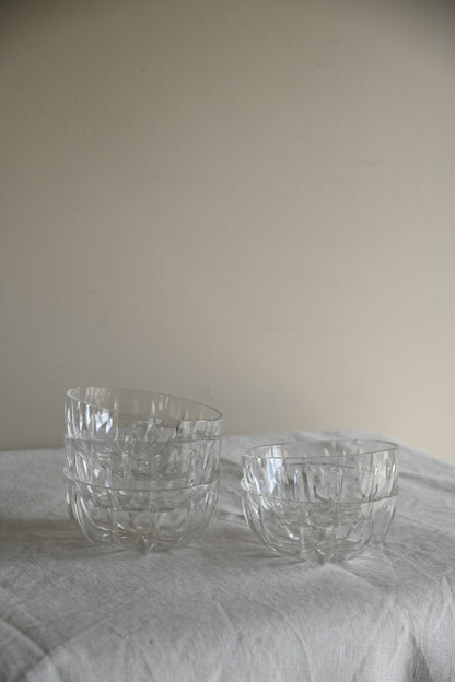 5 Cut Glass Bowls