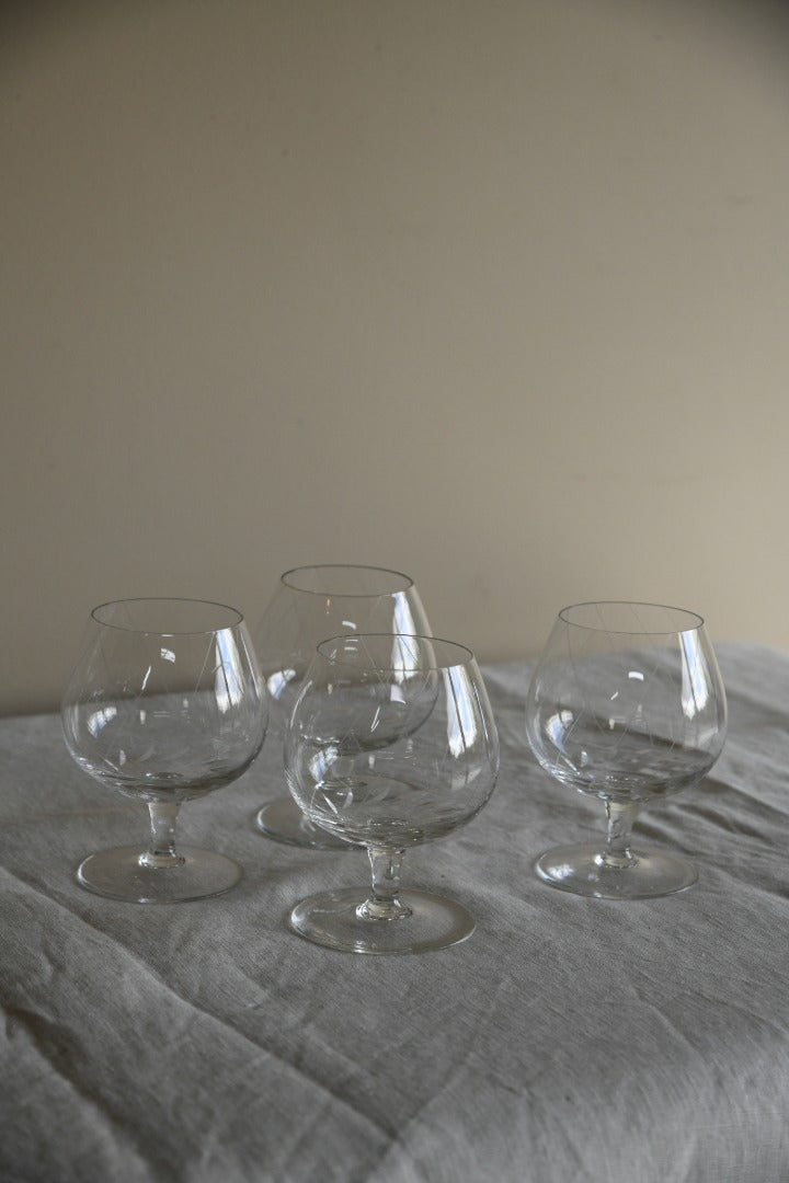 4 Small Brandy Glasses