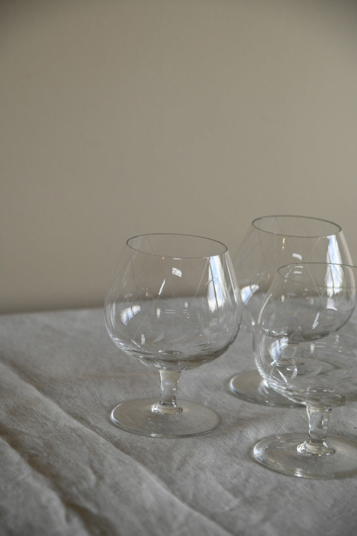 4 Small Brandy Glasses