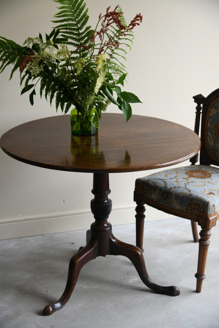 Antique Mahogany Tilt Top Table