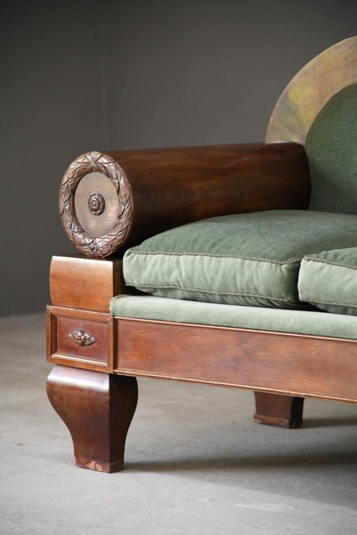 Antique Mahogany Biedermeier Sofa