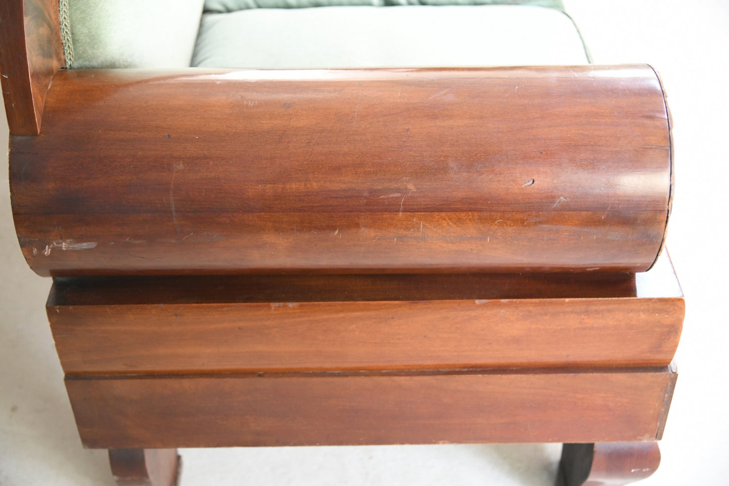 Antique Mahogany Biedermeier Sofa