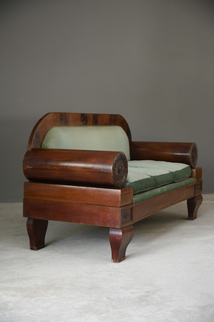 Antique Mahogany Biedermeier Sofa