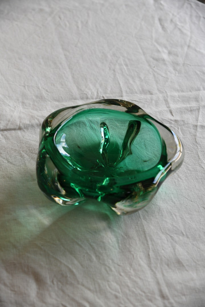 Green Studio Glass Decorative Bowl