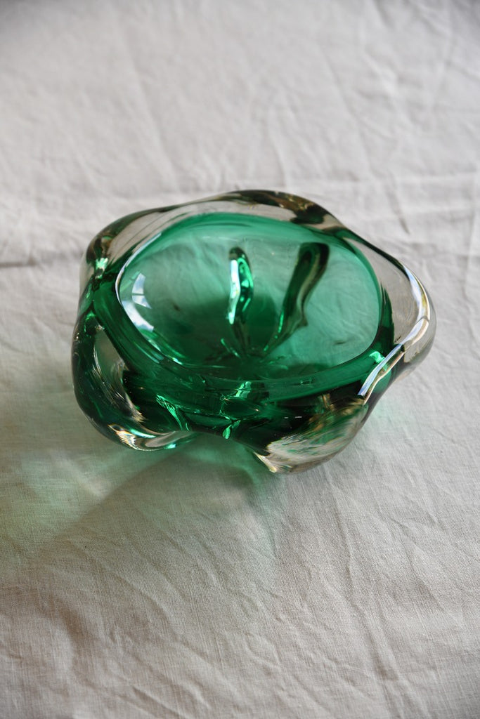 Green Studio Glass Decorative Bowl