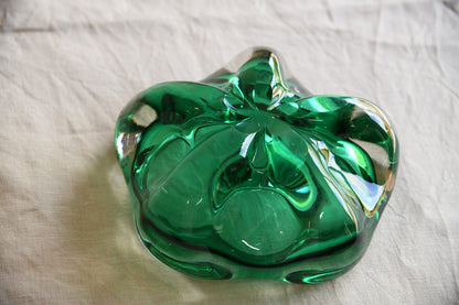 Green Studio Glass Decorative Bowl