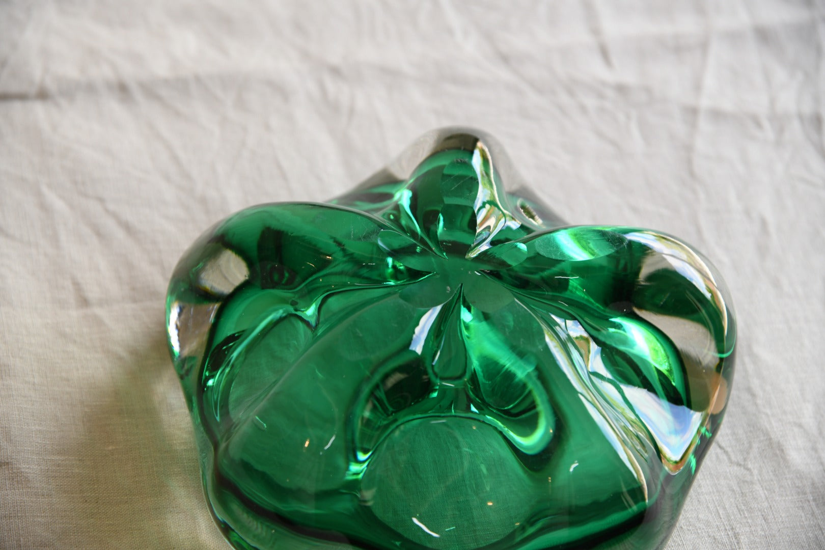 Green Studio Glass Decorative Bowl