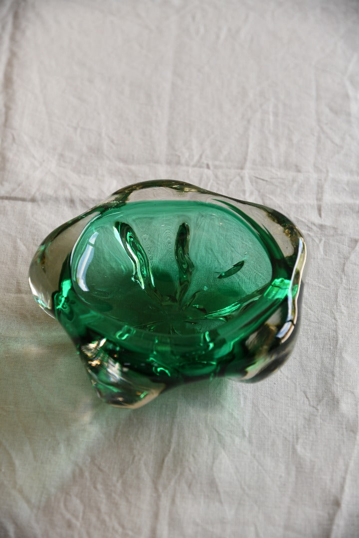 Green Studio Glass Decorative Bowl