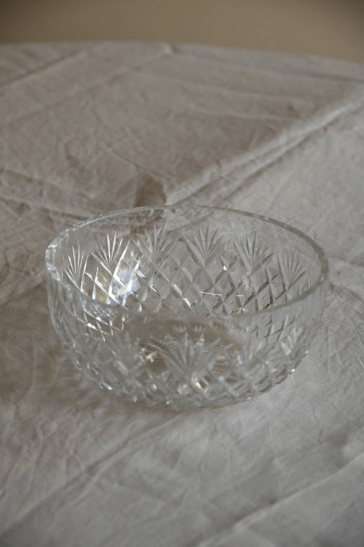 Cut Glass Fruit Bowl