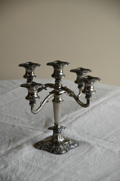 Silver Plated Grenadier 5 Branch Candelabra