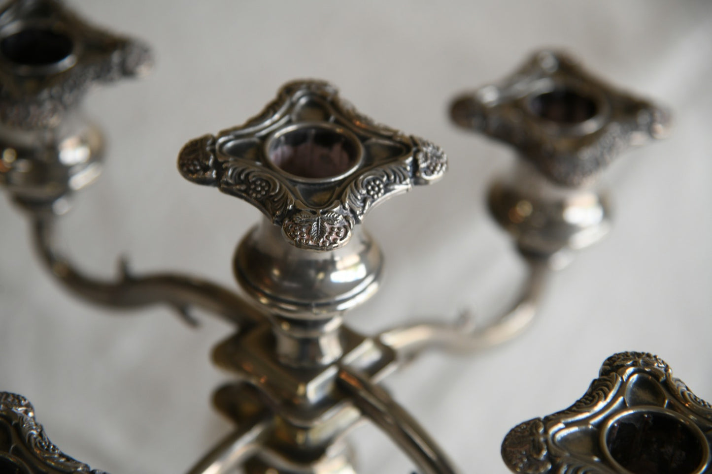 Silver Plated Grenadier 5 Branch Candelabra