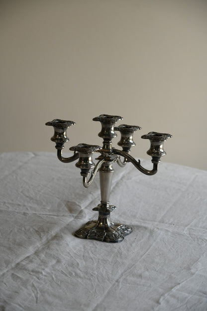 Silver Plated Grenadier 5 Branch Candelabra