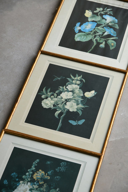 3 Vintage Floral Prints