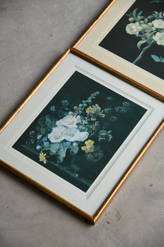 3 Vintage Floral Prints