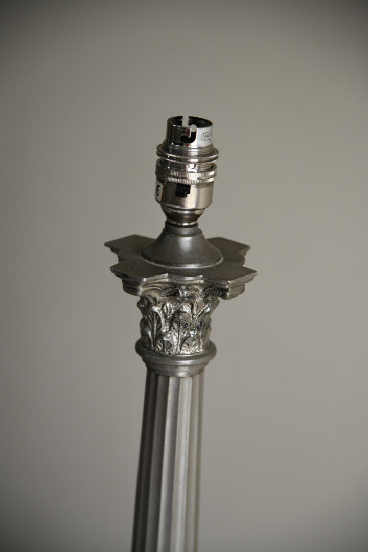 Pair Laura Ashley Corinthian Column Table Lamps