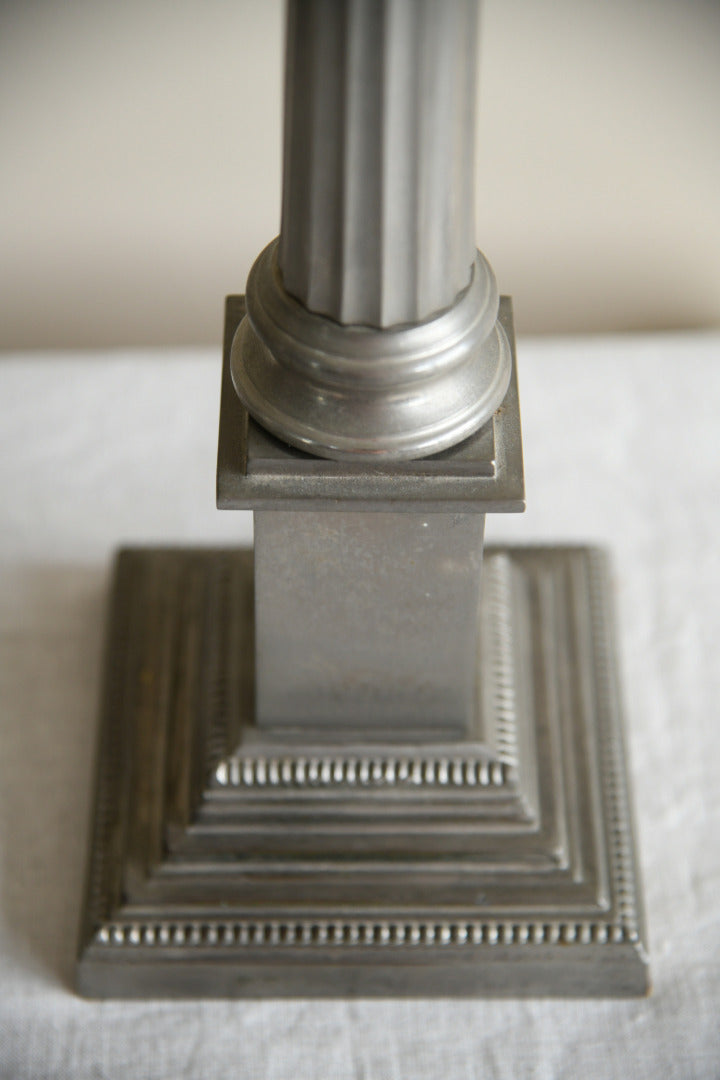 Pair Laura Ashley Corinthian Column Table Lamps