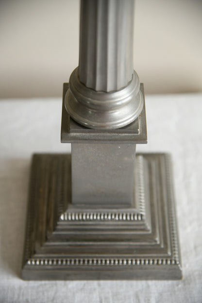 Pair Laura Ashley Corinthian Column Table Lamps