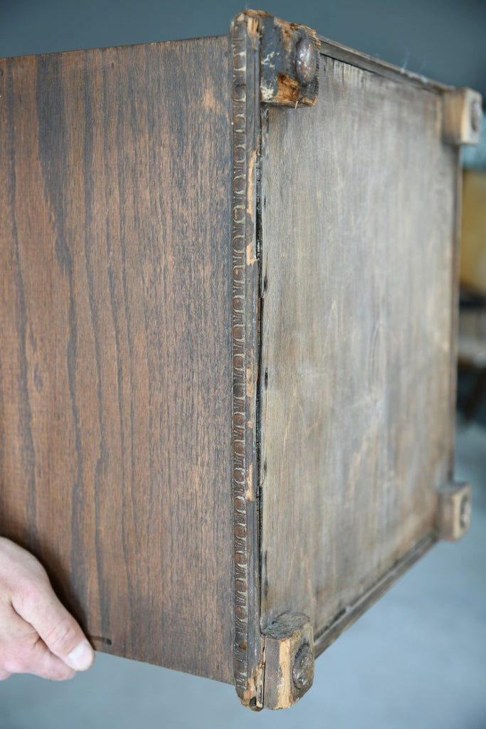 Vintage Oak Coal Box