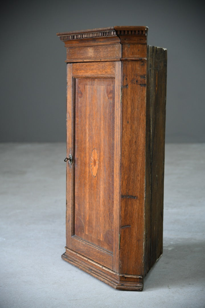 Antique Oak Corner Cupboard