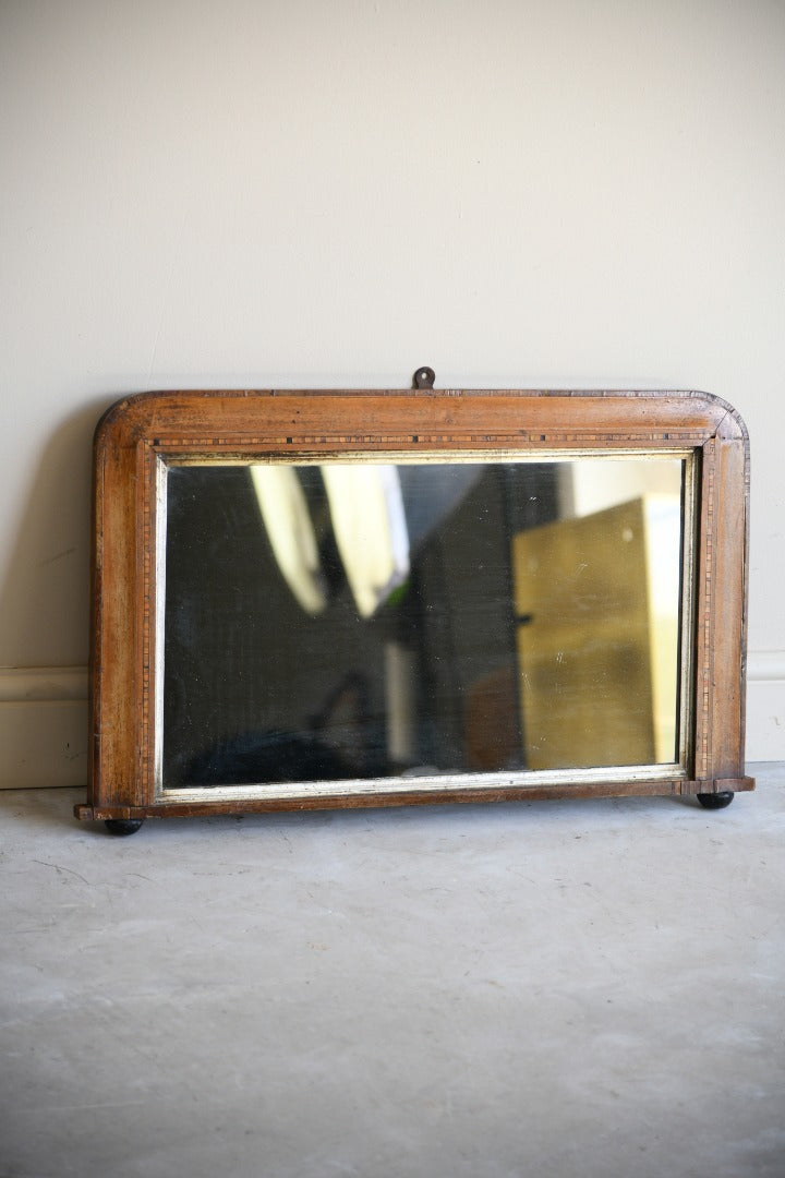 Edwardian Marquetry Overmantle