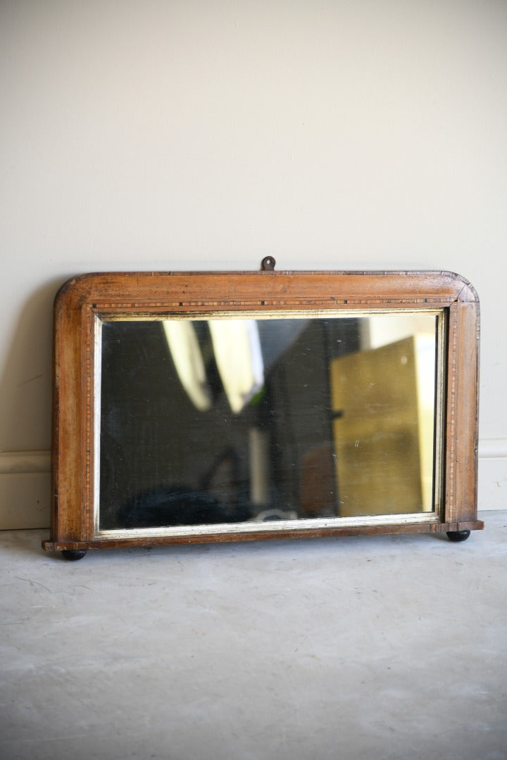 Edwardian Marquetry Overmantle