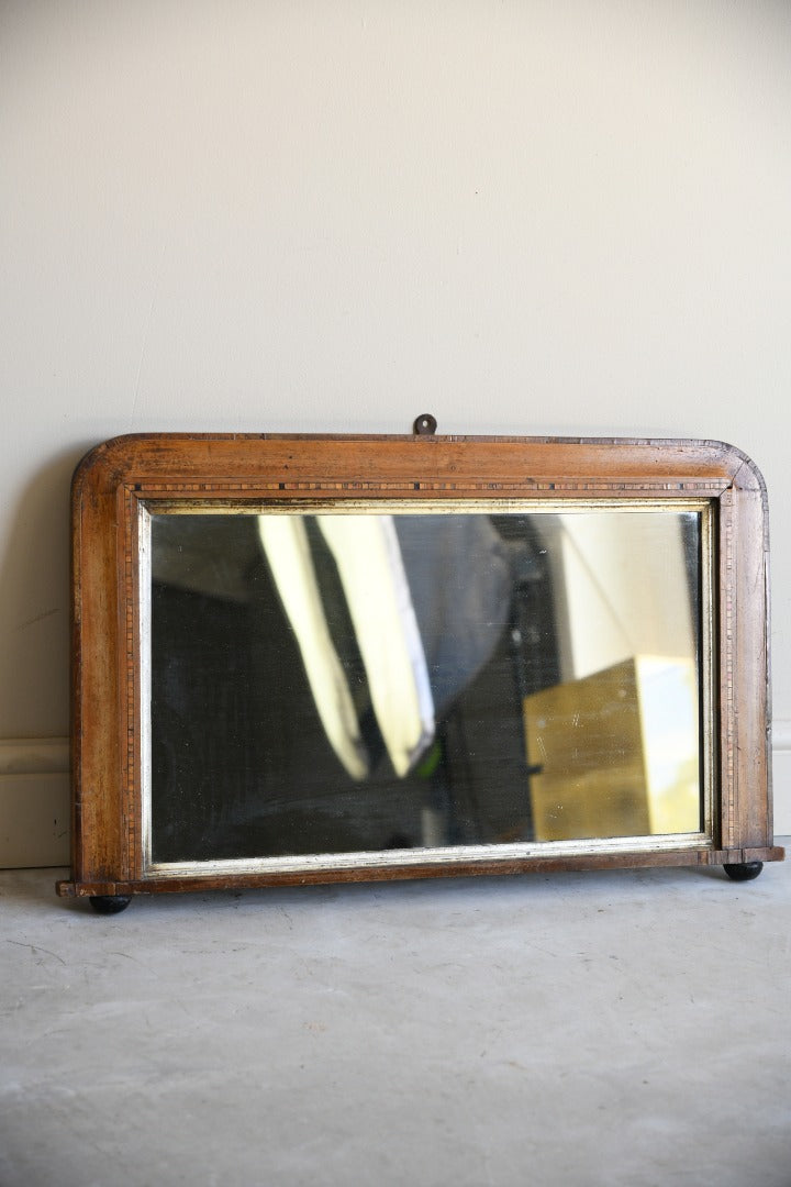 Edwardian Marquetry Overmantle