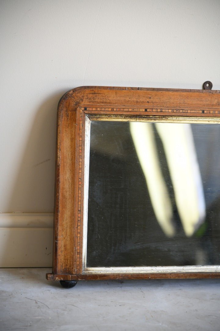 Edwardian Marquetry Overmantle