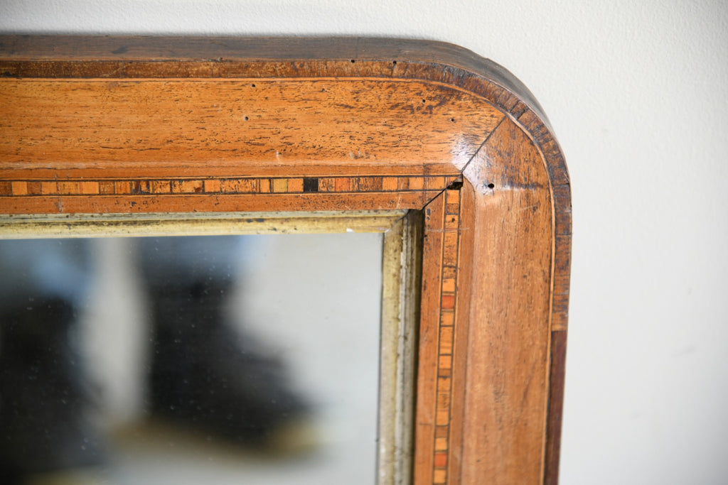 Edwardian Marquetry Overmantle