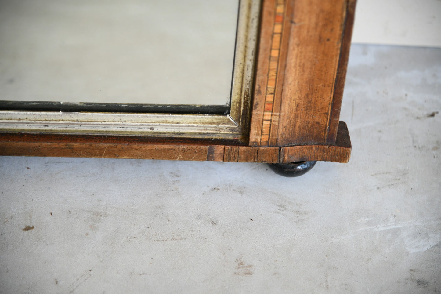 Edwardian Marquetry Overmantle