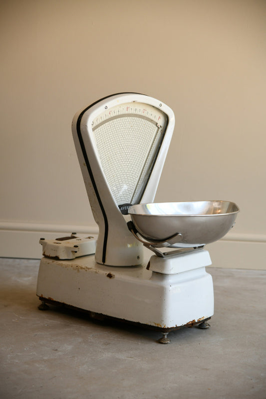 Vintage Enamel Grocers Scales