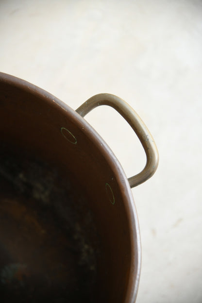 Pair Antique Copper Log Bins