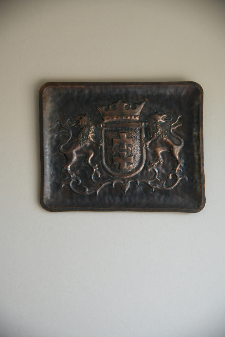 Copper Armorial Panel