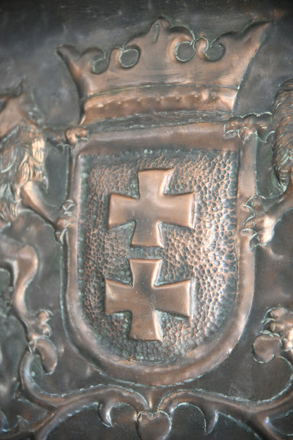 Copper Armorial Panel